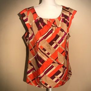 Banana republic geometric blouse